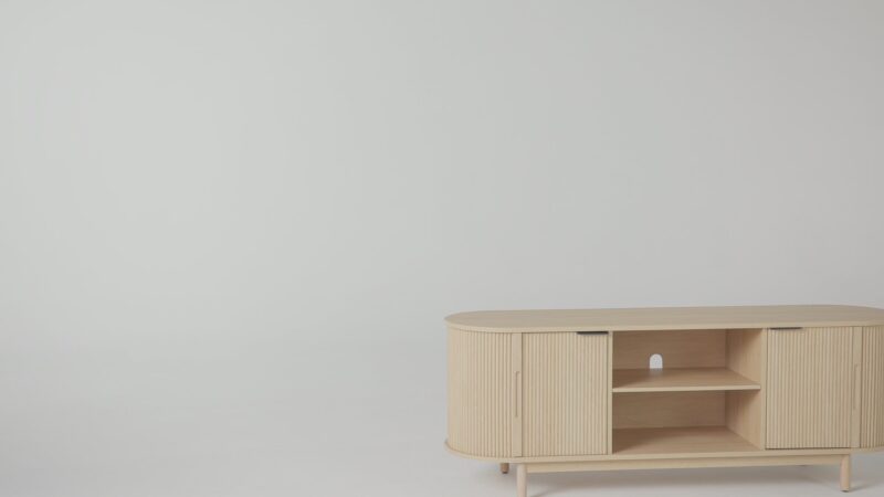 Chloe Modern Reeded TV Stand - Image 28
