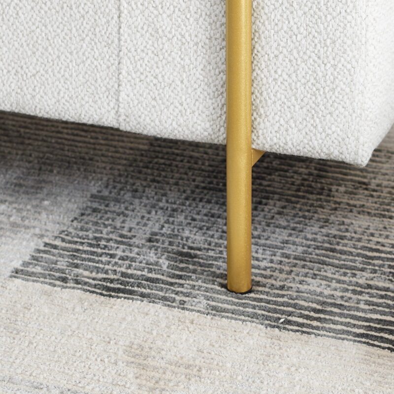 Walker Edison | Minimalist Upholstered Linen Storage Bench - Image 10