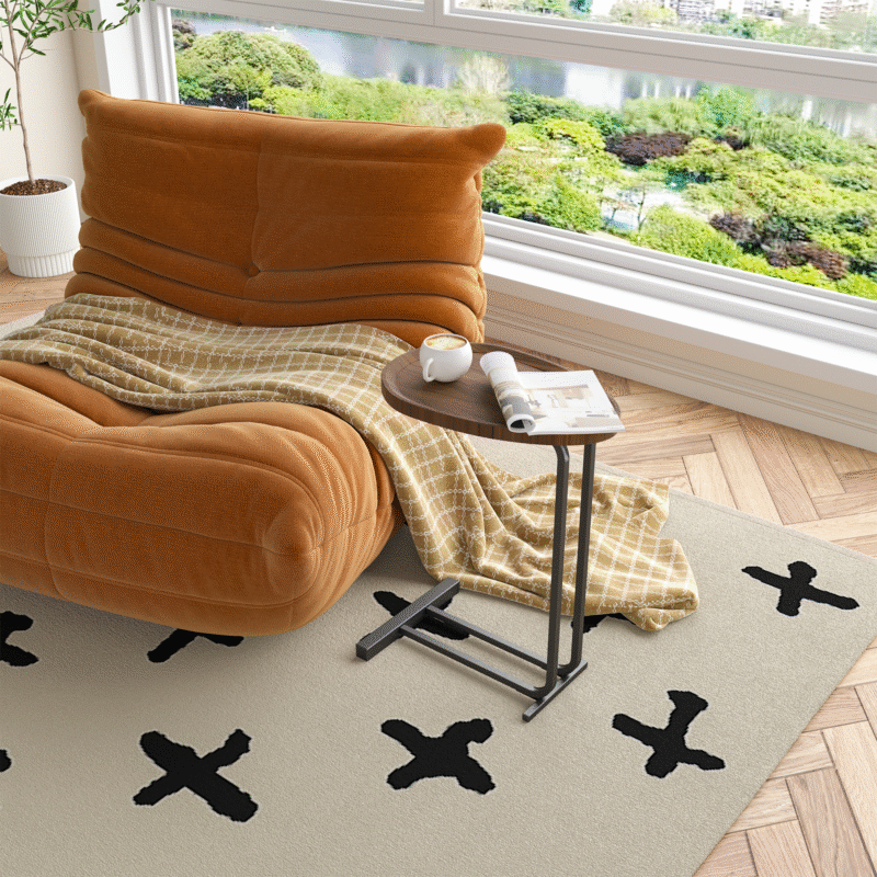 Walker Edison | C Shape End Table for Sofa and Bedside - Image 13