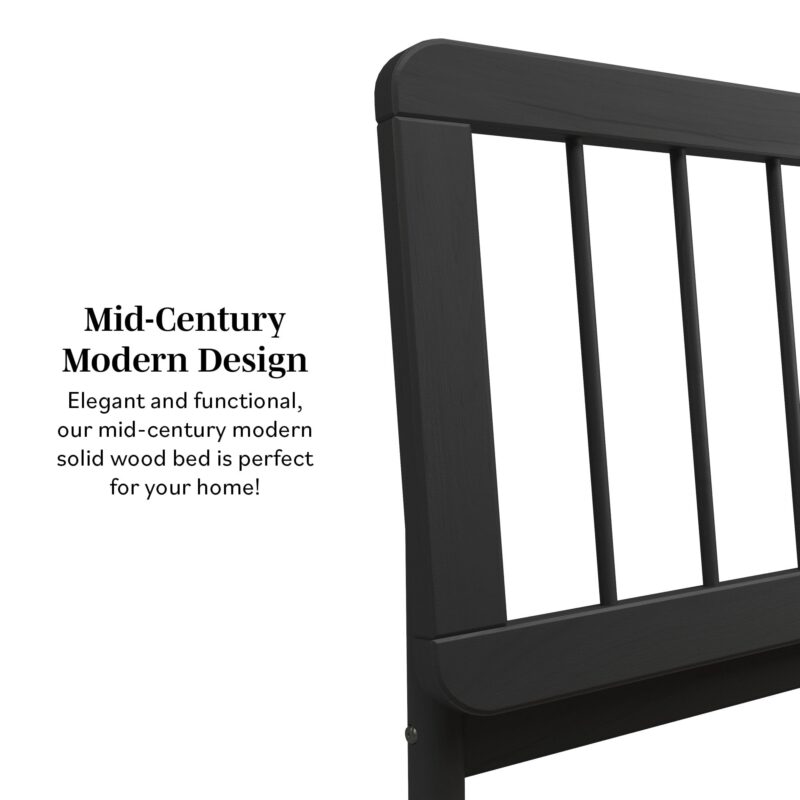 Cama Mid-Century Modern Solid Wood Spindle Bedframe - Image 32