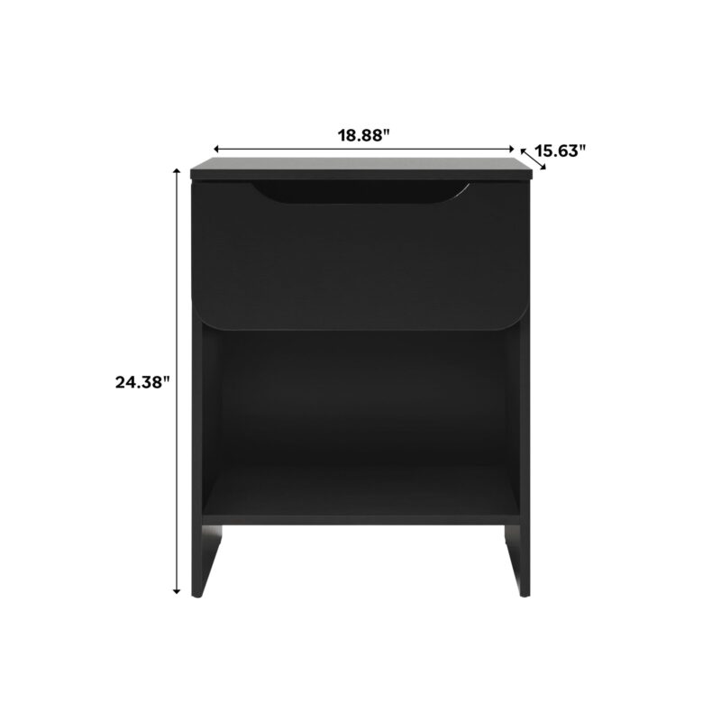 Domm Modern 1-Drawer Nightstand - Image 5