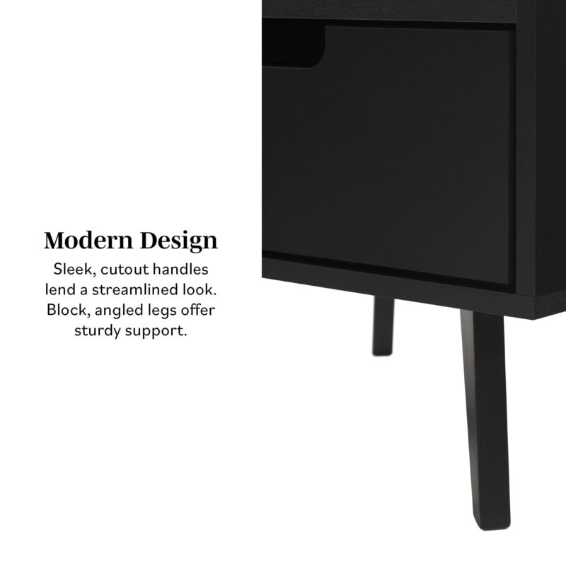 Sloane Hans Mid-Century Modern Angle-Leg Nightstand - Image 4