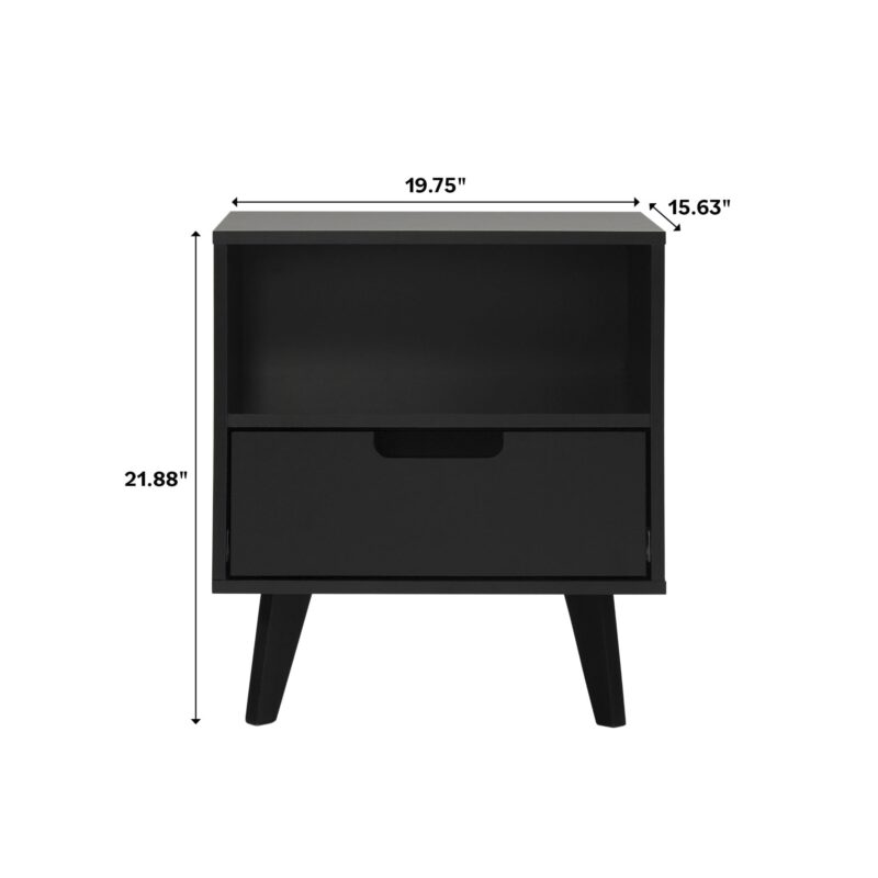 Sloane Hans Mid-Century Modern Angle-Leg Nightstand - Image 5