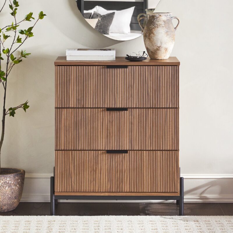 Paris Modern Scandinavian Reeded Chest - Image 9