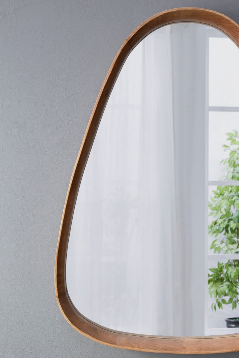 Walker Edison | Curve Design Wood Mirror - Image 8