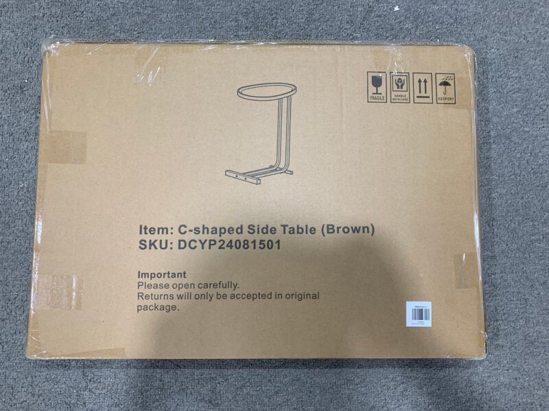 Walker Edison | C Shape End Table for Sofa and Bedside - Image 22