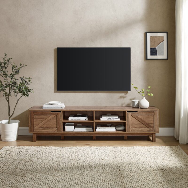 Barn Door 70" Rustic TV Stand - Image 2