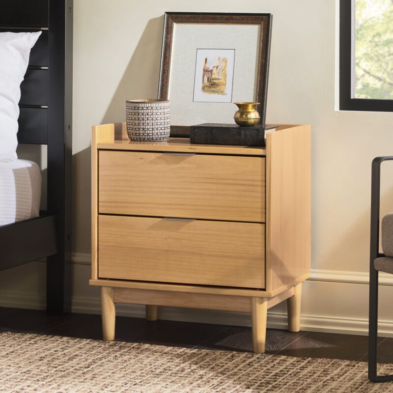 Lee Mid-Century Modern Wood Nightstand - Image 20