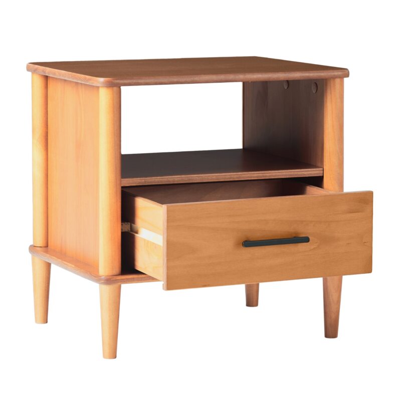 Walker Edison Spindle Transitional 1-Drawer Nightstand - Image 7