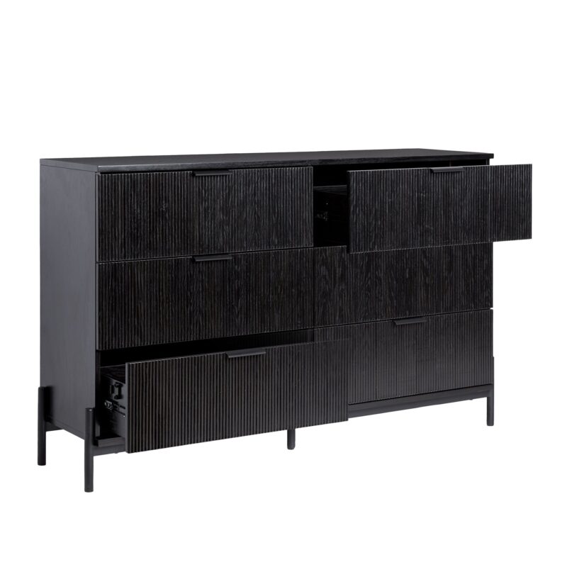 Paris Modern Scandinavian Reeded Dresser - Image 16