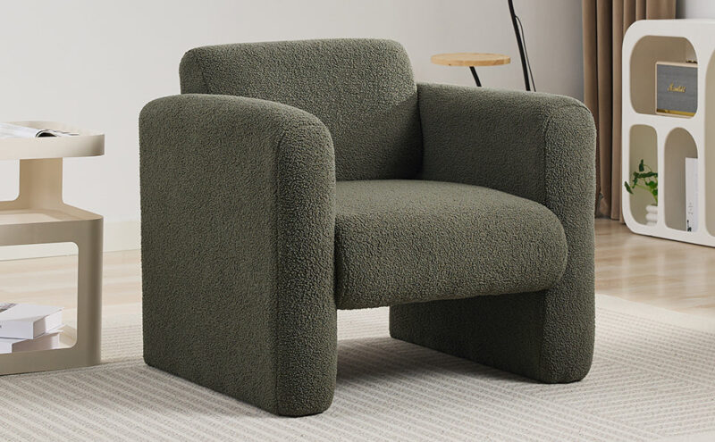 Walker Edison | Sherpa Modern Cloud Accent Chair - Image 17
