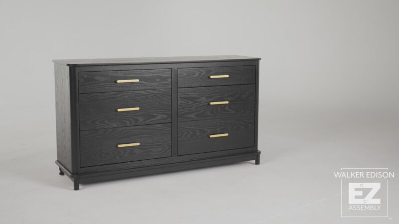 Annette Contemporary 6-Drawer Wood Dresser - Image 9