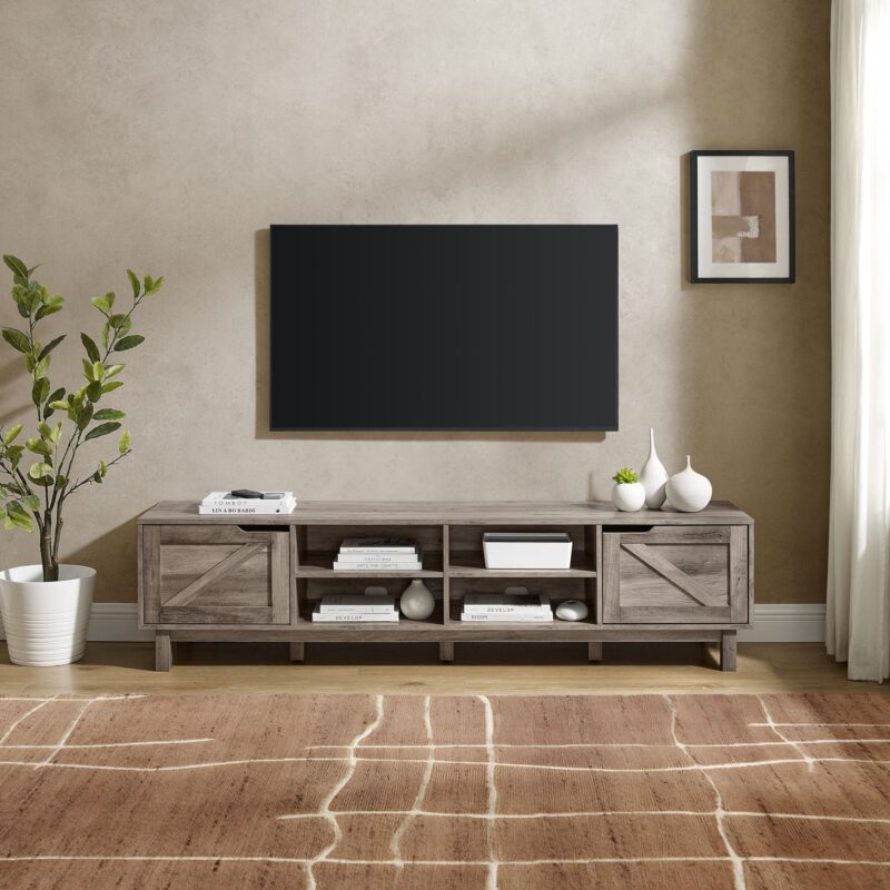 Barn Door 70" Rustic TV Stand - Image 10