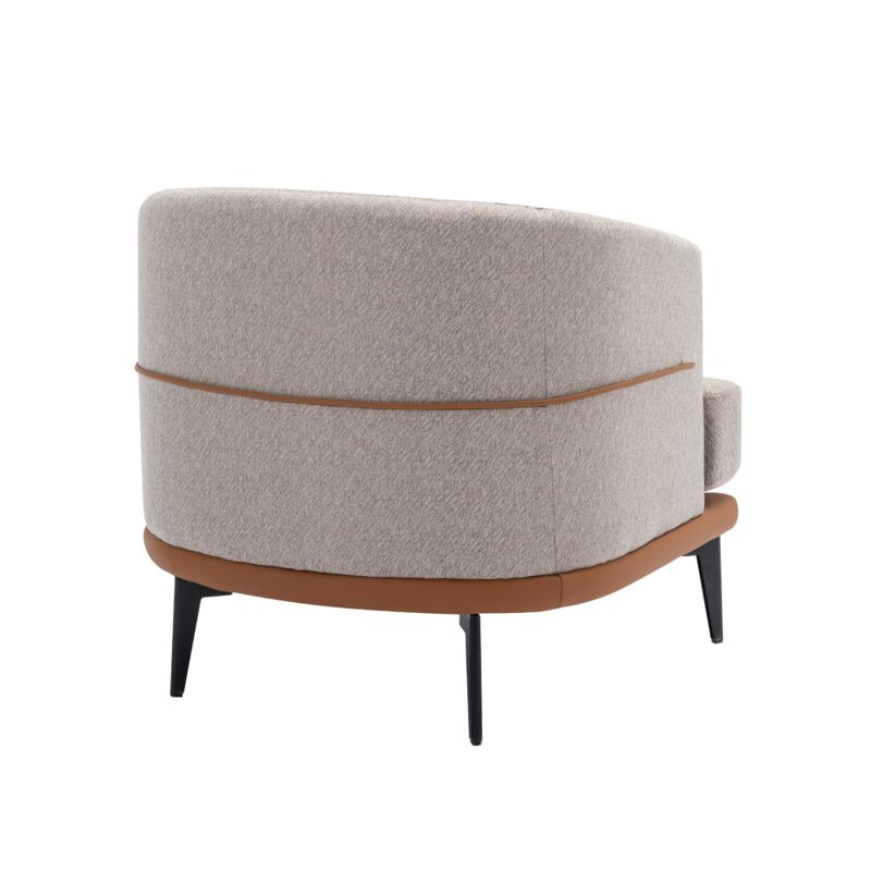 Walker Edison | Modern Two-tone Barrel Accent Chair - Image 15