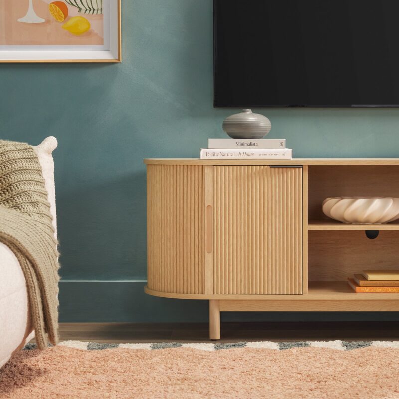 Chloe Modern Reeded TV Stand - Image 14