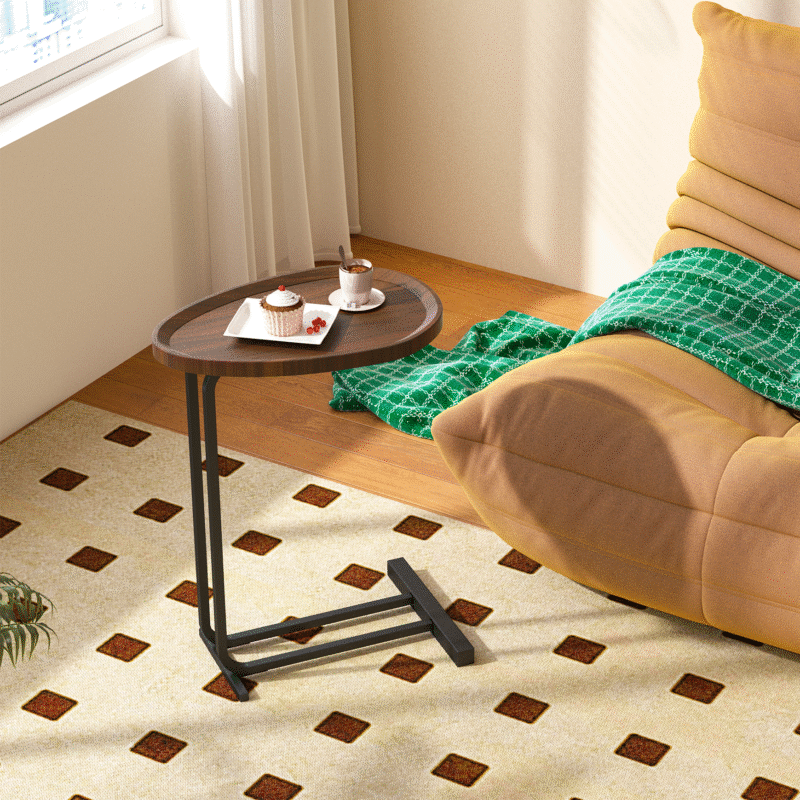Walker Edison | C Shape End Table for Sofa and Bedside - Image 10
