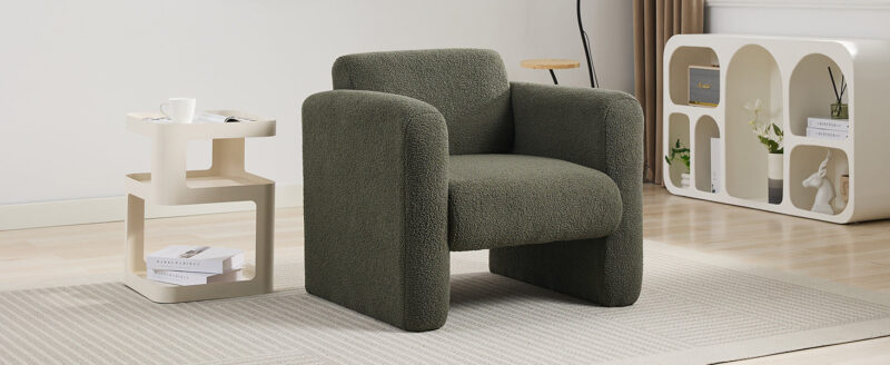Walker Edison | Sherpa Modern Cloud Accent Chair - Image 23