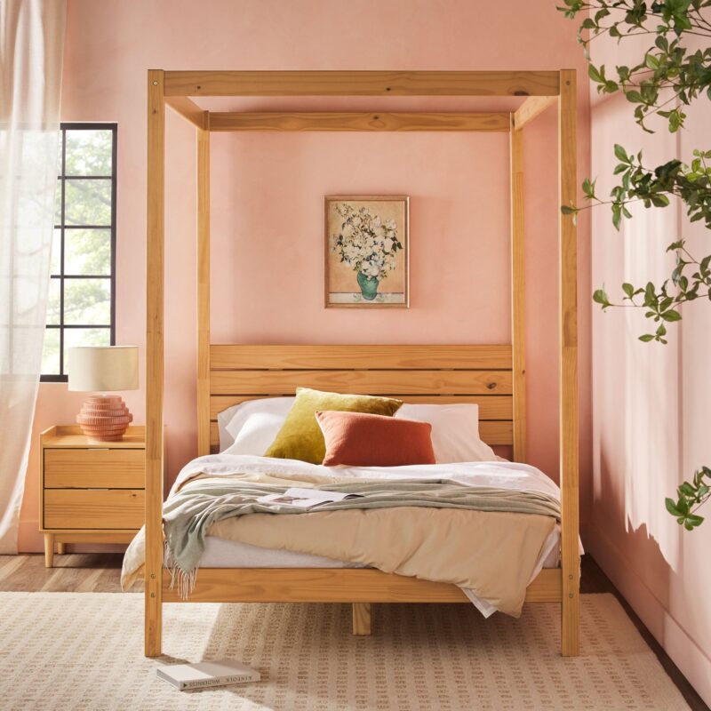 Isla Solid Wood Canopy Bedframe Collection - Image 14