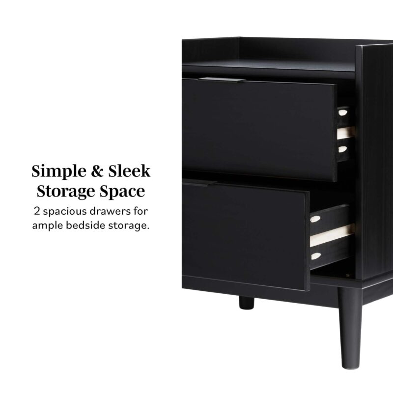 Lee Mid-Century Modern Wood Nightstand - Image 16