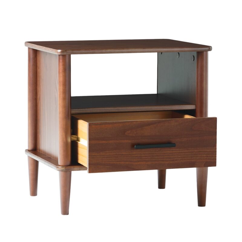 Walker Edison Spindle Transitional 1-Drawer Nightstand - Image 11