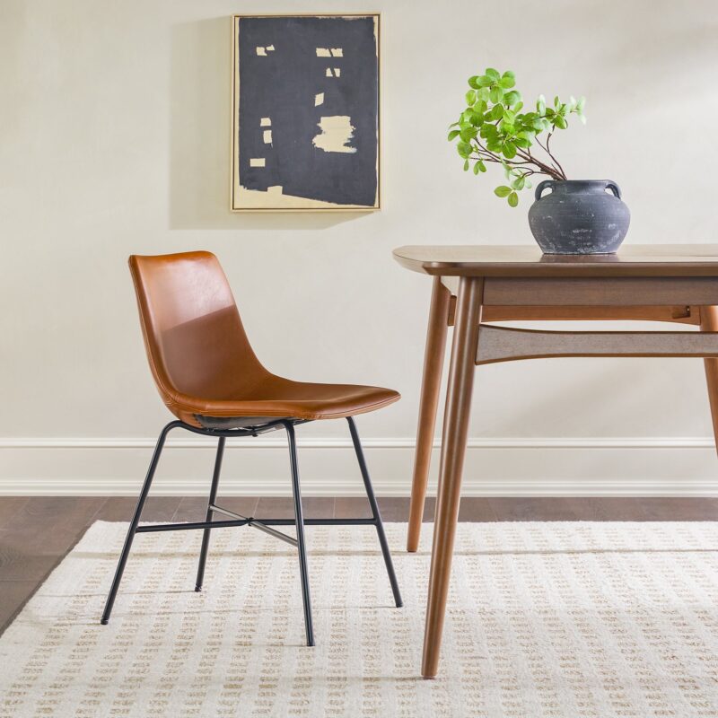Xuma Urban Industrial Faux Leather Seating Collection (Dining Chair or Counter Stool), Set of 2 - Image 19