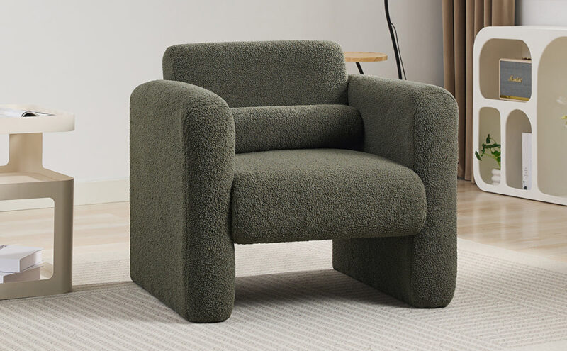 Walker Edison | Sherpa Modern Cloud Accent Chair - Image 16