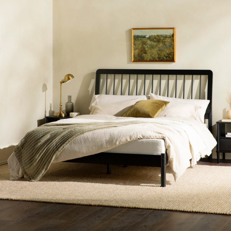 Cama Mid-Century Modern Solid Wood Spindle Bedframe - Image 16