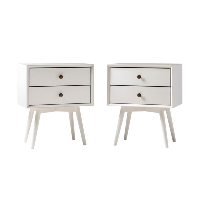 Mid-Century Solid Wood Nightstand Collection (1 or 2 Drawer) - Image 20