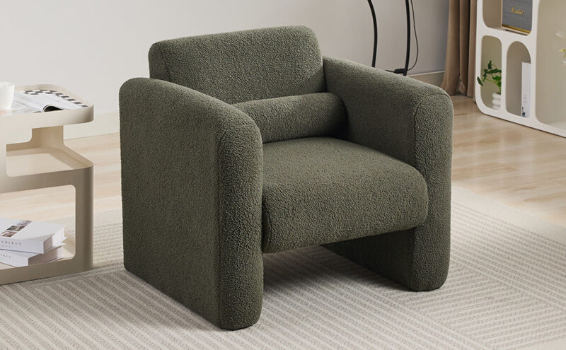 Walker Edison | Sherpa Modern Cloud Accent Chair - Image 14