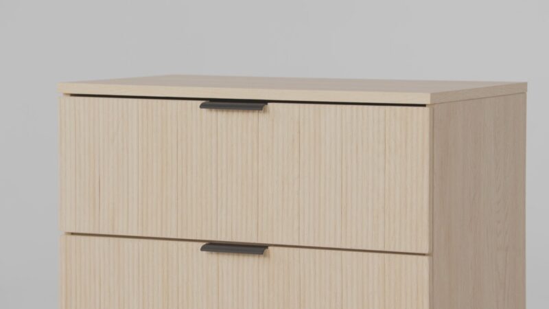 Paris Modern Scandinavian Reeded Dresser - Image 8