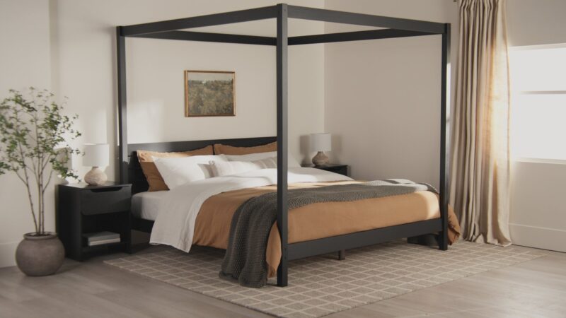 Isla Solid Wood Canopy Bedframe Collection - Image 38