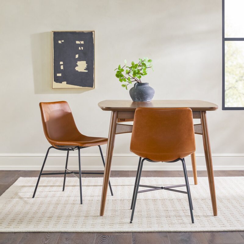 Xuma Urban Industrial Faux Leather Seating Collection (Dining Chair or Counter Stool), Set of 2 - Image 14