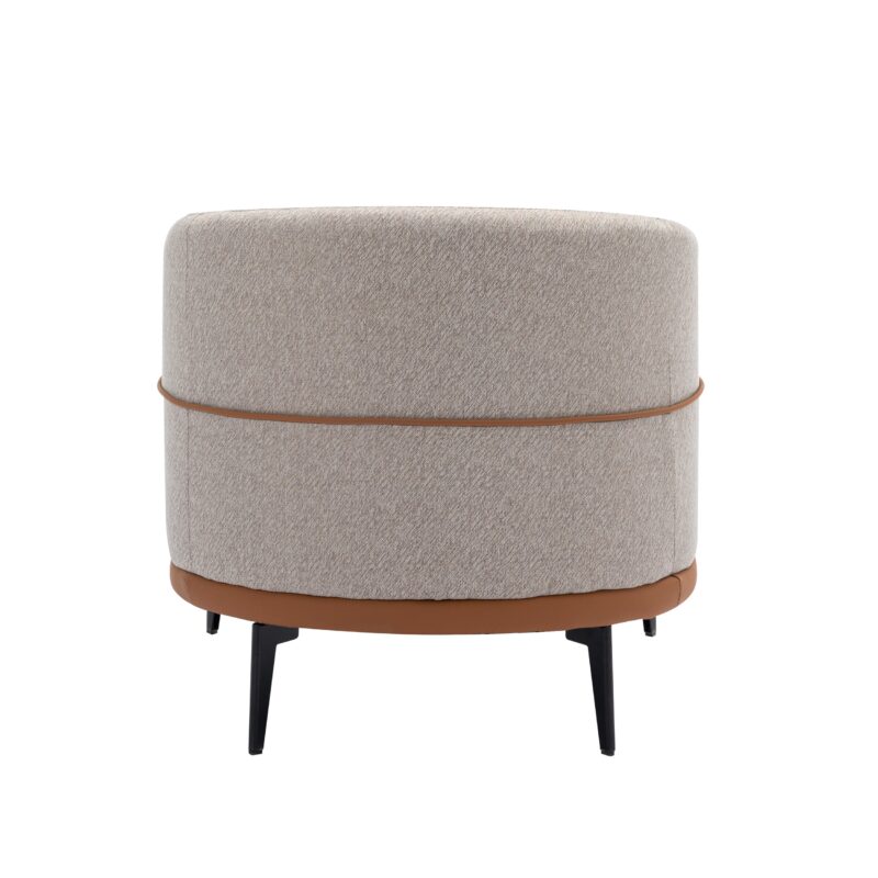 Walker Edison | Modern Two-tone Barrel Accent Chair - Image 16