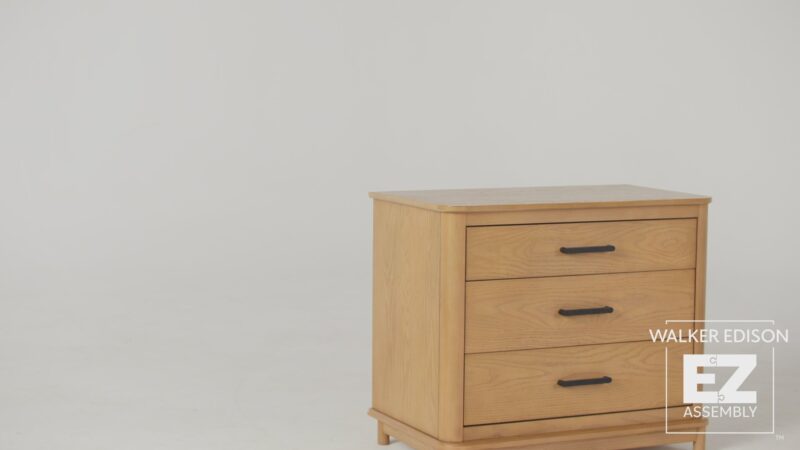 Annette Contemporary 3-Drawer Wood Nightstand - Image 14