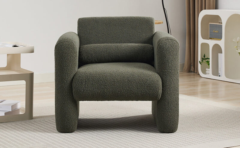 Walker Edison | Sherpa Modern Cloud Accent Chair - Image 18