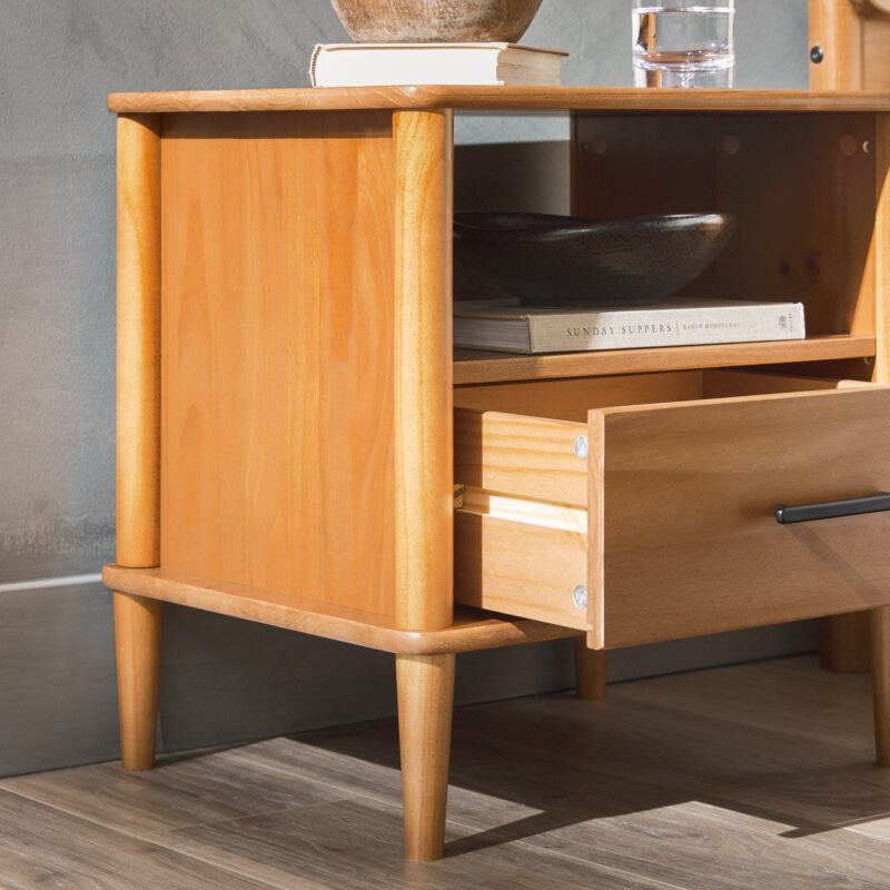Walker Edison Spindle Transitional 1-Drawer Nightstand - Image 6