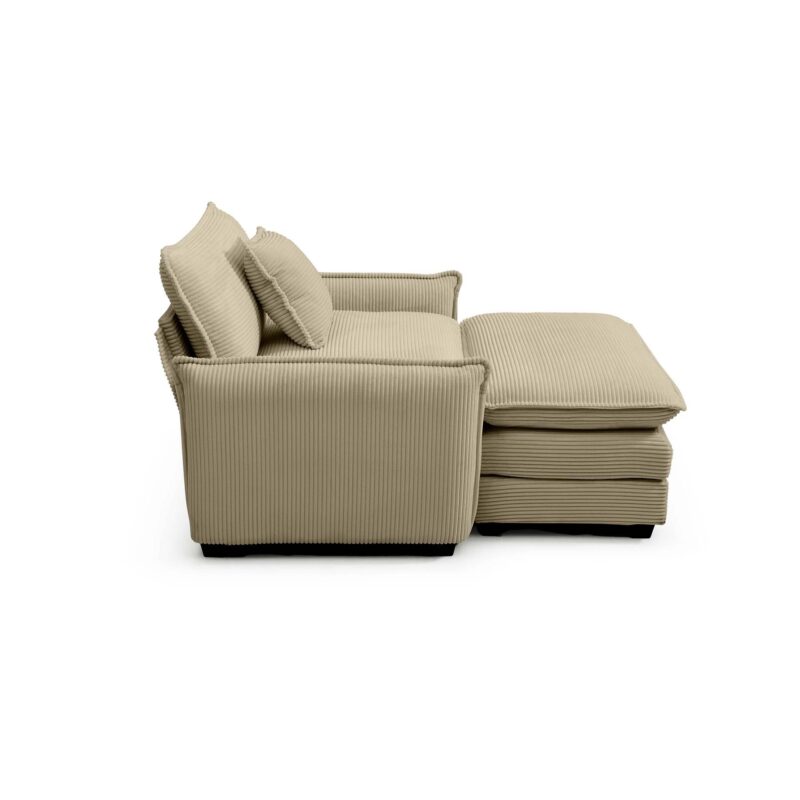 Walker Edison | Cloud Deep Sofa Chair With Ottoman - Image 8