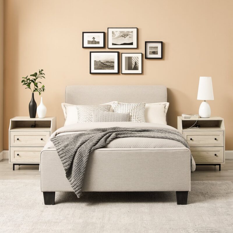 Lisa 2 Drawer Nightstand with USB - Image 11