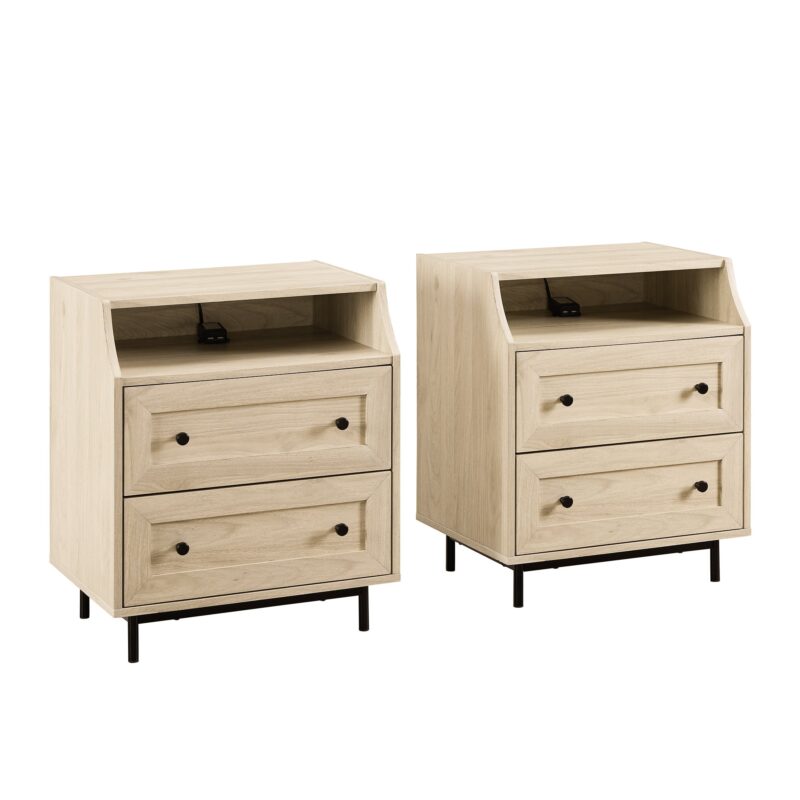 Lisa 2 Drawer Nightstand with USB - Image 15