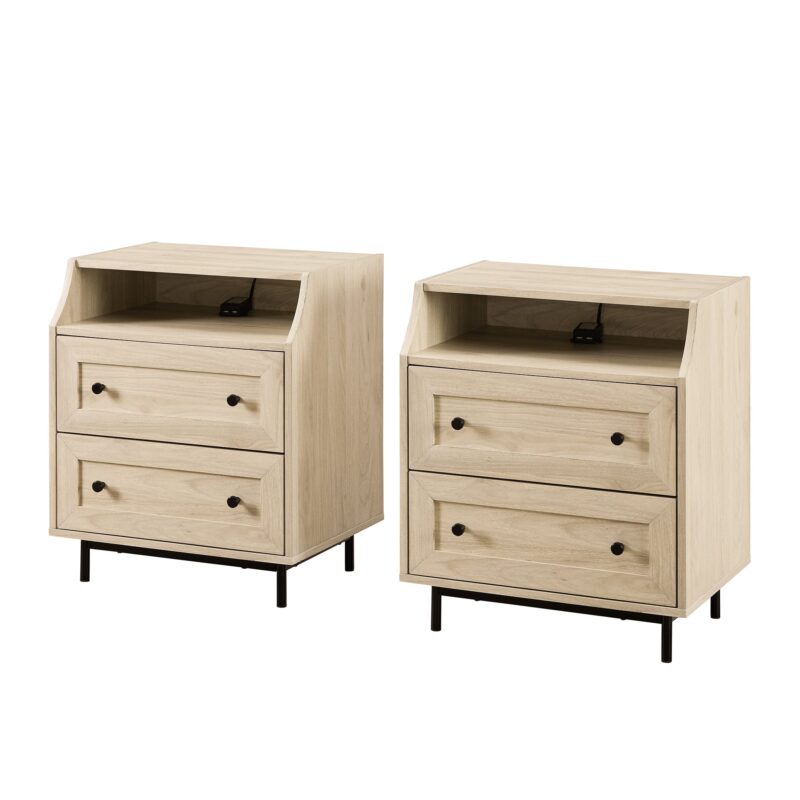 Lisa 2 Drawer Nightstand with USB - Image 13