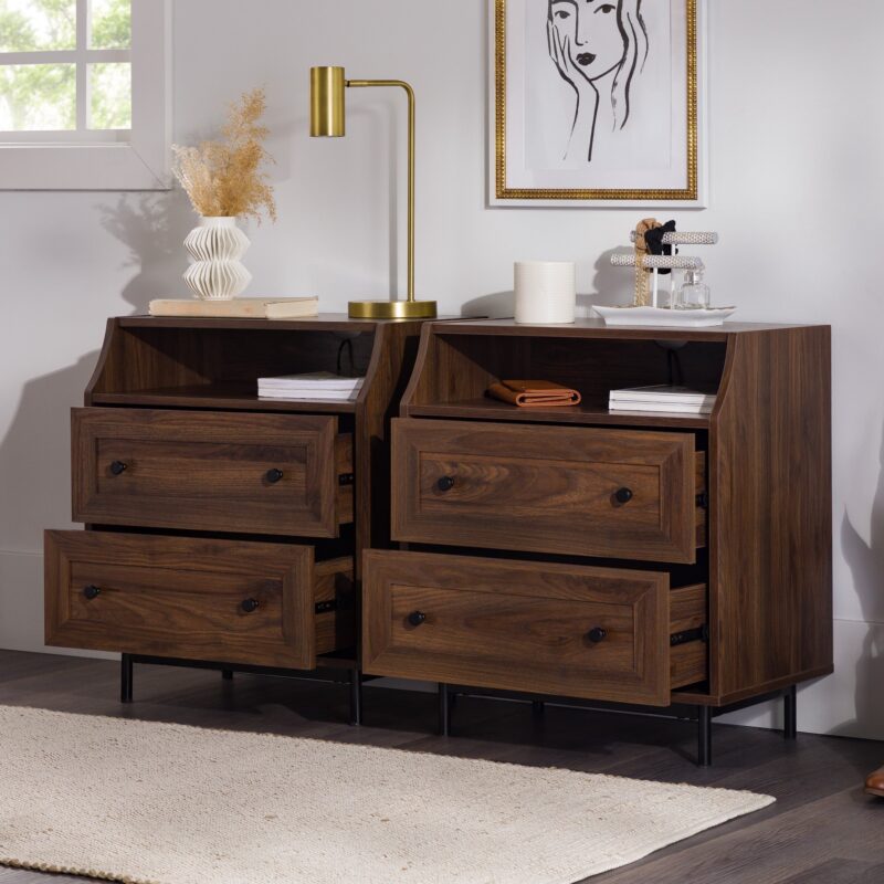 Lisa 2 Drawer Nightstand with USB - Image 9