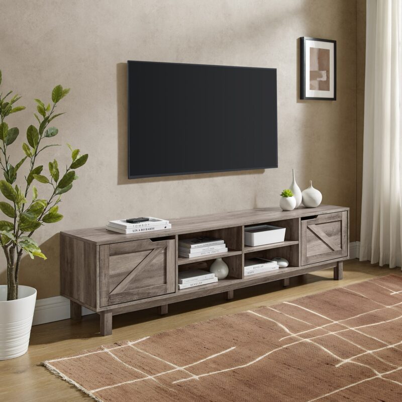 Barn Door 70" Rustic TV Stand - Image 9