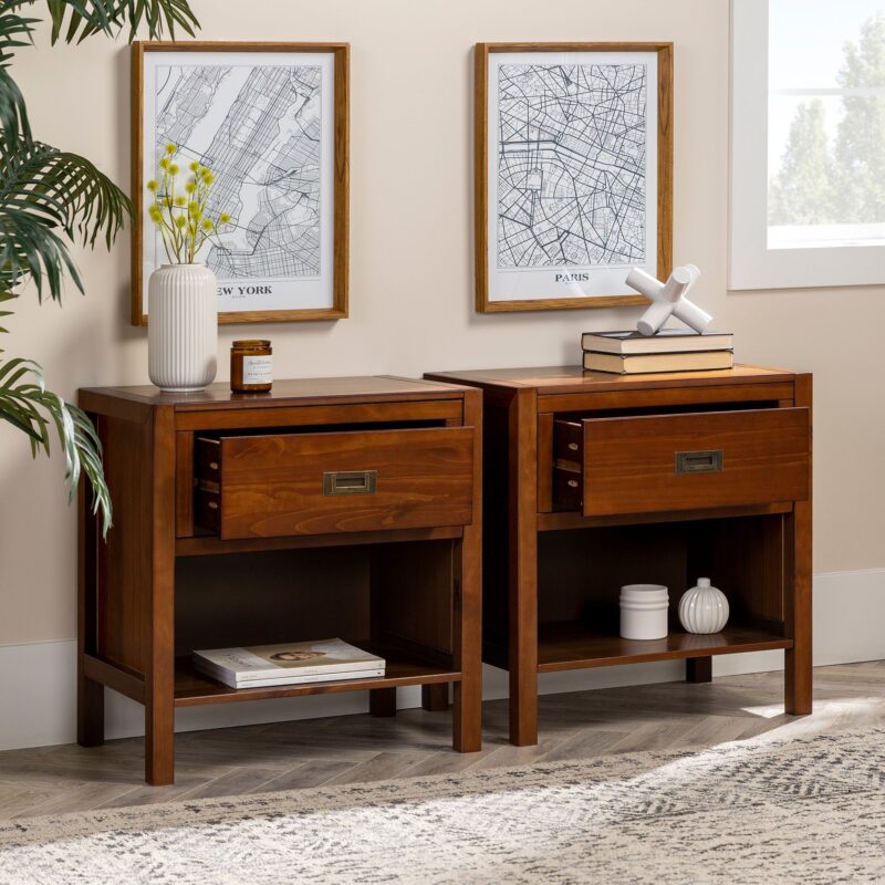 Lydia Solid Wood Modern Contemporary Nightstand - Image 5