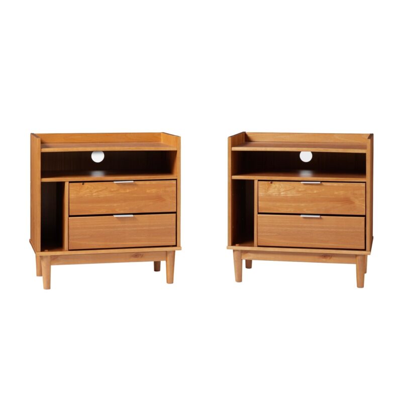 Lee Mid-Century Modern Wood Nightstand - Image 31