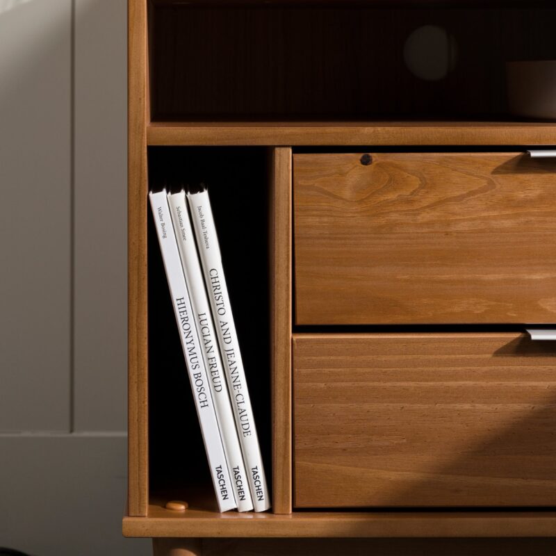 Lee Mid-Century Modern Wood Nightstand - Image 29