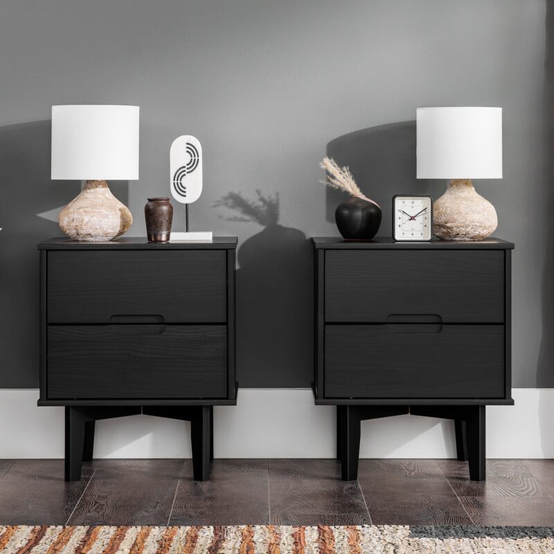 Sloane Mid Century Modern Solid Wood Nightstand - Image 27