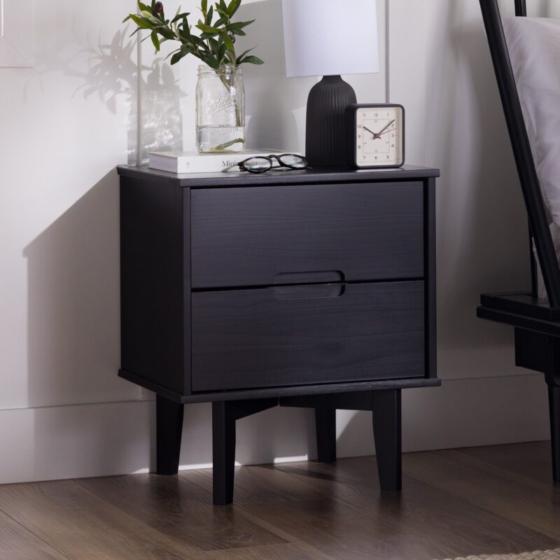 Sloane Mid Century Modern Solid Wood Nightstand - Image 10
