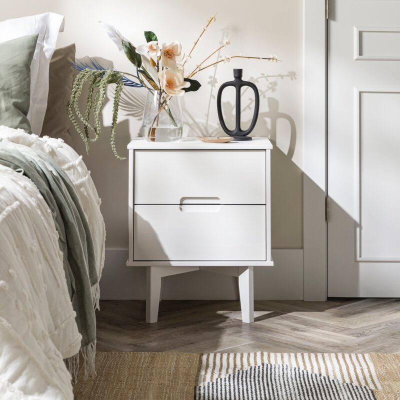 Sloane Mid Century Modern Solid Wood Nightstand - Image 7
