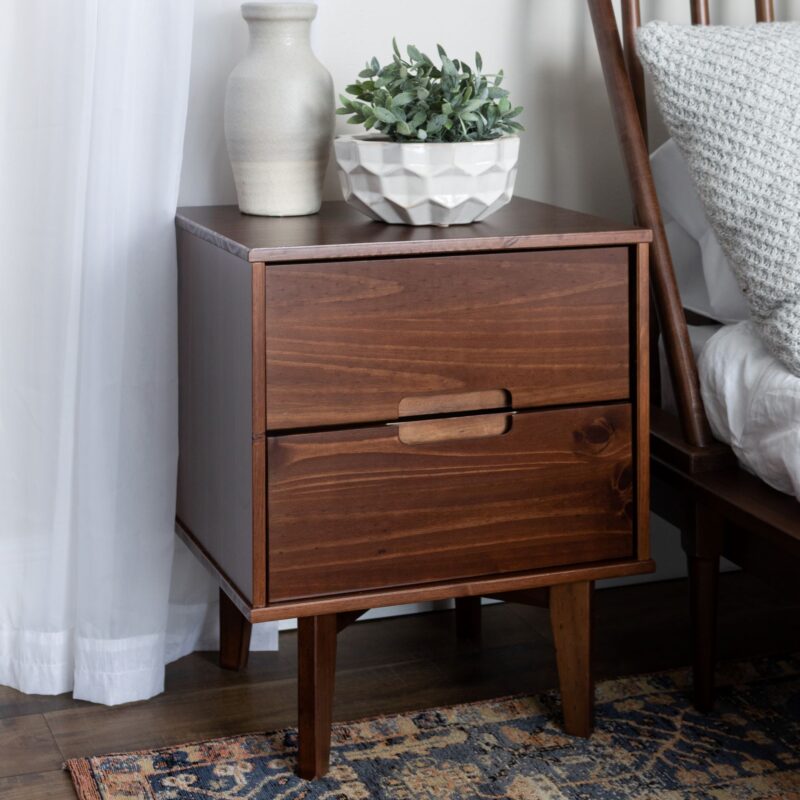 Sloane Mid Century Modern Solid Wood Nightstand - Image 5