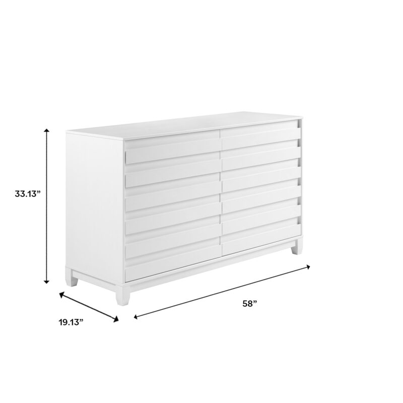 Priya 6-Drawer Solid Wood Dresser - Image 3